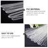 1 Set 100 Pcs PVC Luggage Loops Luggage Tag Worm Loops Straps (Transparent) 6