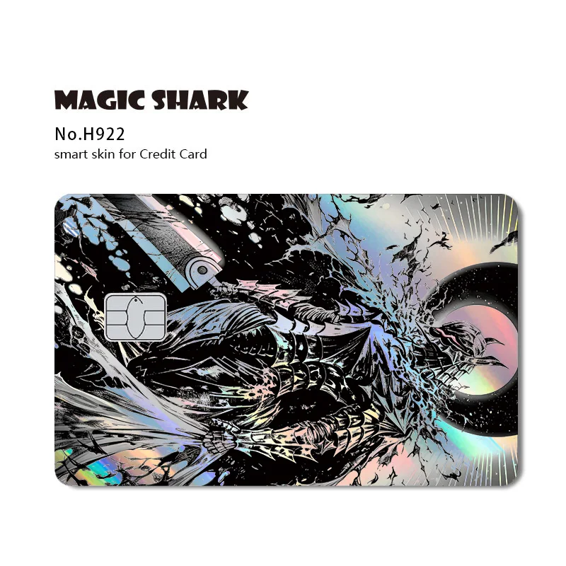 Magic Shark Dark Anime Holographic Card Sticker Skin