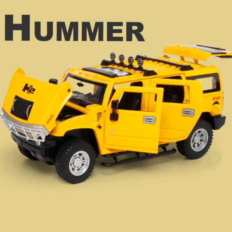 1/24 HUMMER H2 Alloy Car Model Diecasts & Toy Metal Off-road