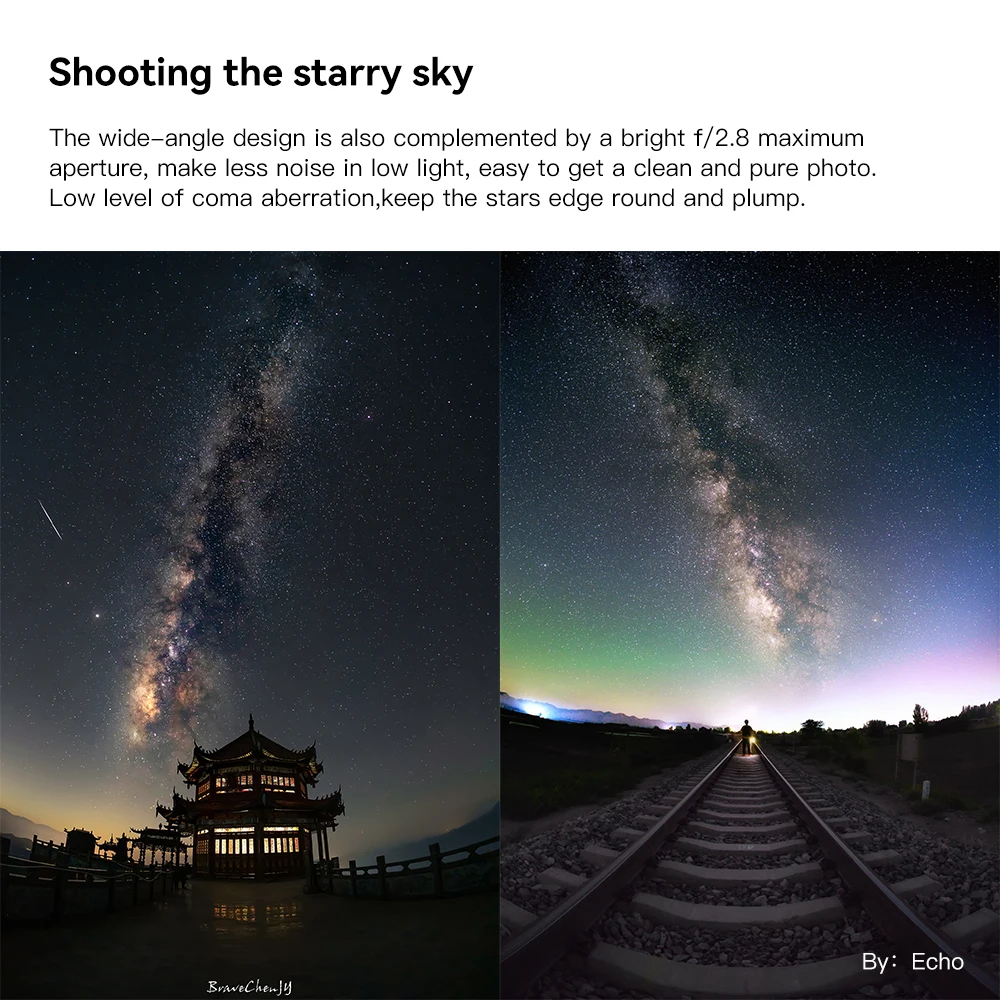 TTArtisan 11mm F2.8 울트라 와이드 어안렌즈 (풍경, 건축 사진 촬영용, 풀프레임 카메라)