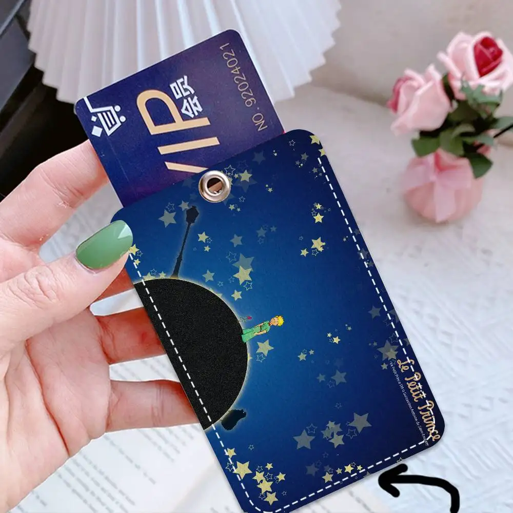 어린 왕자 사무용품 남성과 여성 신용 카드 열쇠 고리 학생증 ID 카드 소지자 자격증 소지자 카드