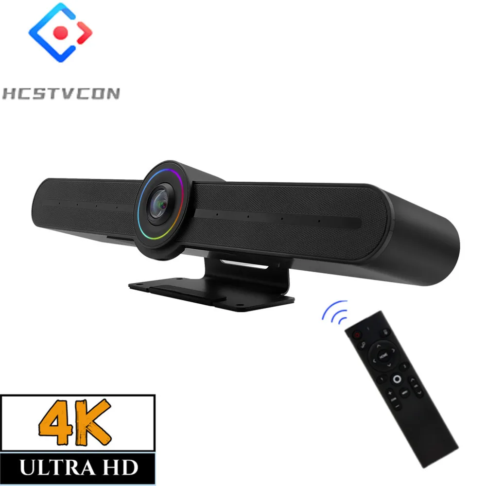 HCSTVCONMG32K4KcamAllinoneUSBConferenceAudioVideoCameraBusniessMeetingSystem