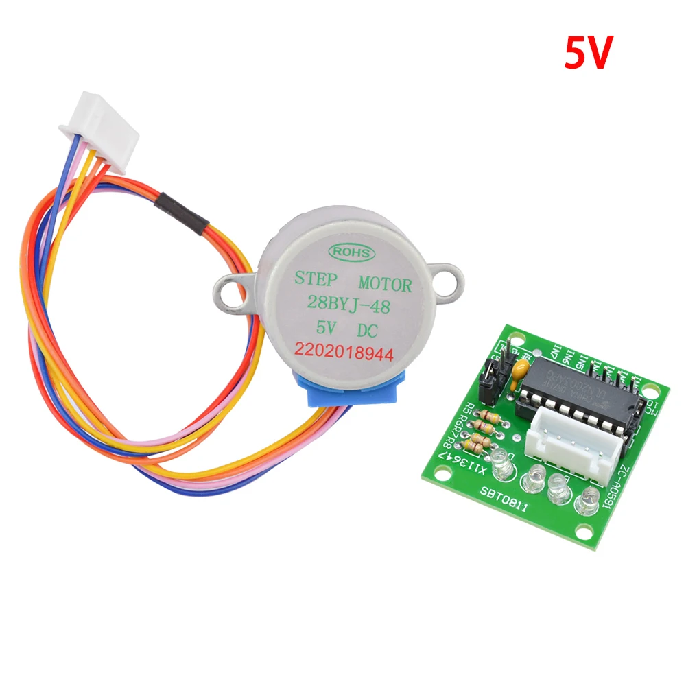 Stepper Motor 5V 12V 4-Phase 28BYJ-48 DC Gear Step Stepper Motor ULN2003 Driver Board ULN2003 PIC MCU DIY