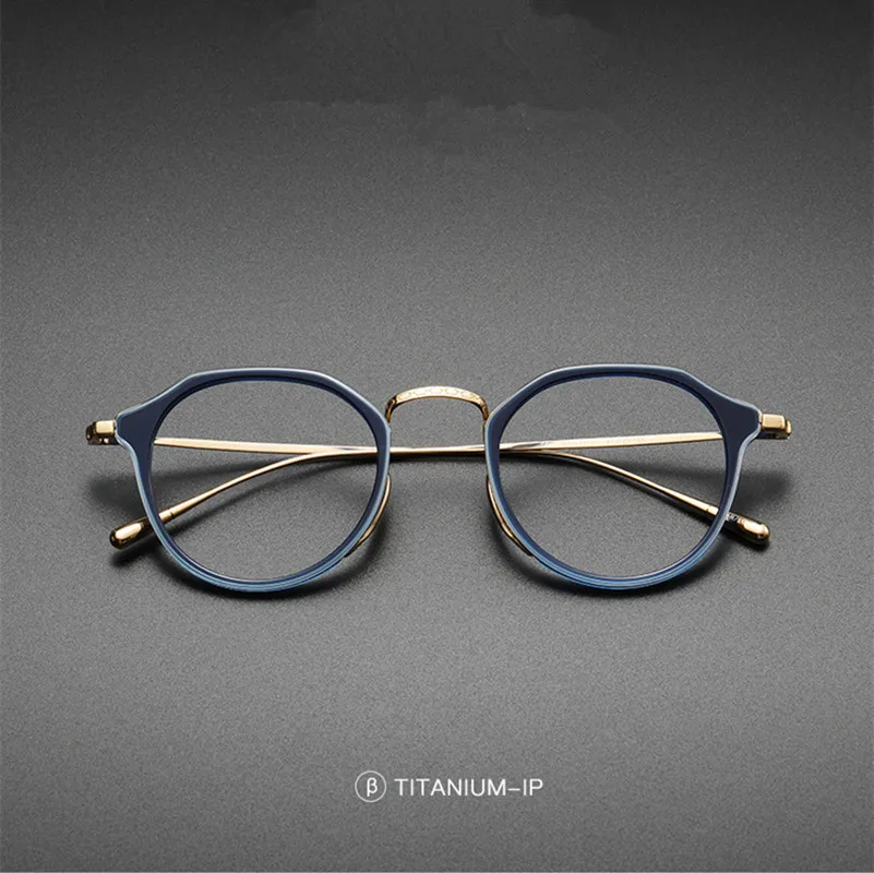 Japanese Design Eyeglasses Men Pure Titanium Glasses Frame