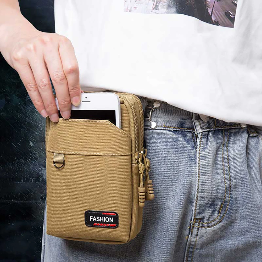 Nylon Waist Bag Phone Pouch for Outdoor Camping Hunting