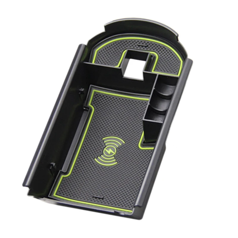 Mobile Phone Wireless Charging Central Armrest Storage Box 1Lot for Toyota C-HR CHR C HR