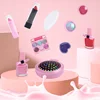 Kid Safe Girl Makeup Kit Set Unicorn Mermaid Box Pretend Role Play Beauty Cosmetic Bag Lipstick Nail Polish Washable Gift Toy 4