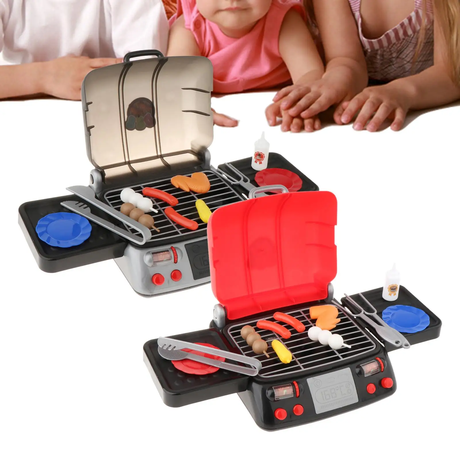 Toddlers Barbecue Toy Set Pretend Play Camping BBQ Toys Kids Grill Playset Toddlers Barbecue Toy Set Pretend Play Camping BBQ Toys Kids Grill Playset