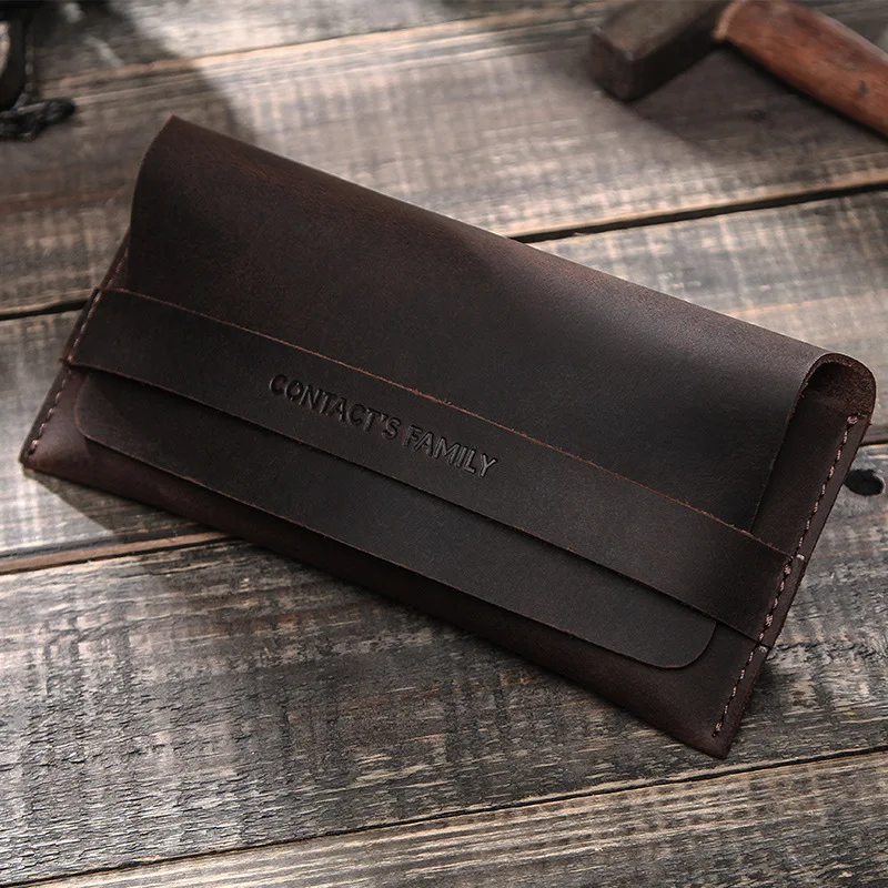 Genuine Leather Tobacco Smoking Pipe Bag, Portable Cigarette Accessories, Storage Case