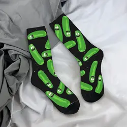 Novelty Funny Cucumber Print Winter Socks - Trendy Soft Outdoor Sports Non - Skid Stockings - One Size (5)
