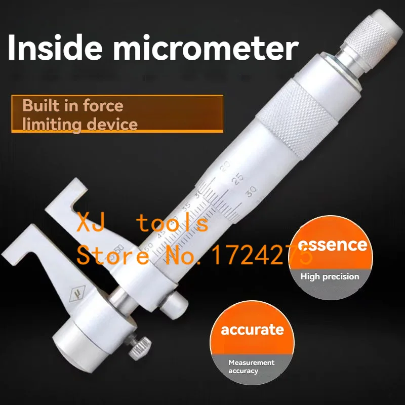 Precision Inner Hole Measurement Micrometer Tool, 5-100mm Range