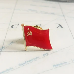 советский воротник иголка российский флаг кристалл эпоксид металлическая эмаль эмблема брошка серия сувенир сувенир сувенир реплика