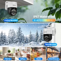 ASECAM – caméra IP PTZ 8MP 4K, détection humaine/visage, alarme sonore, POE, extérieur, H.265, Onvif, vidéosurveillance CCTV RTSP, sécurité XMeye 6