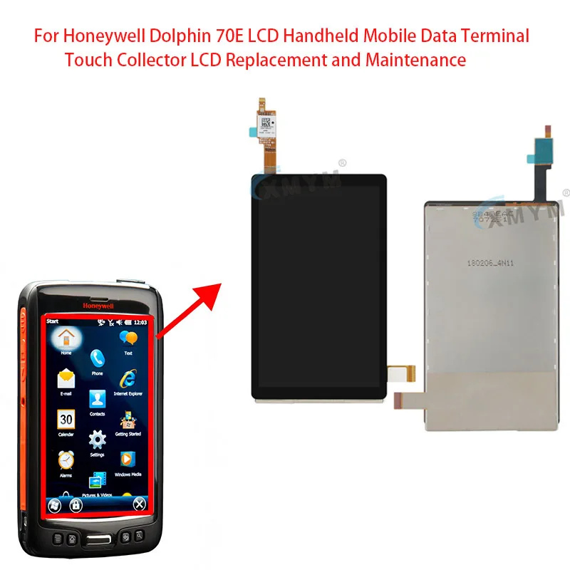 For Honeywell Dolphin 70E LCD Handheld Mobile Data Terminal Touch Collector LCD Replacement and Maintenance