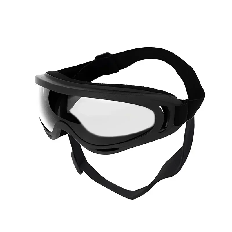 Adjustable Anti-UV Windproof Dog Goggles for Outdoor Eye Protection - Black