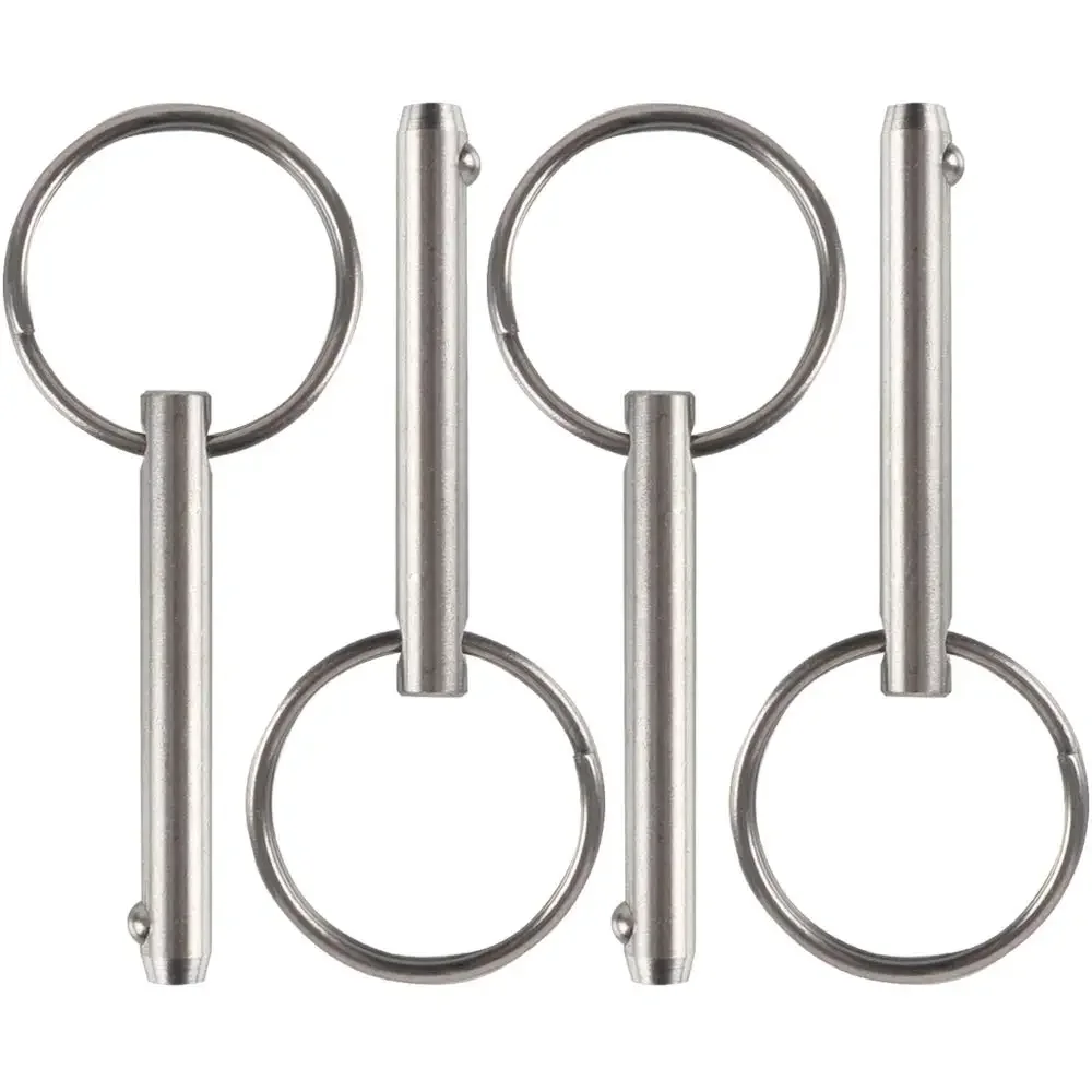 2 pcs Stainless Steel Ball Pins  Spring Steel Ball Pins Quick Release Yacht Accessories Caravan Accessories Safety Pins