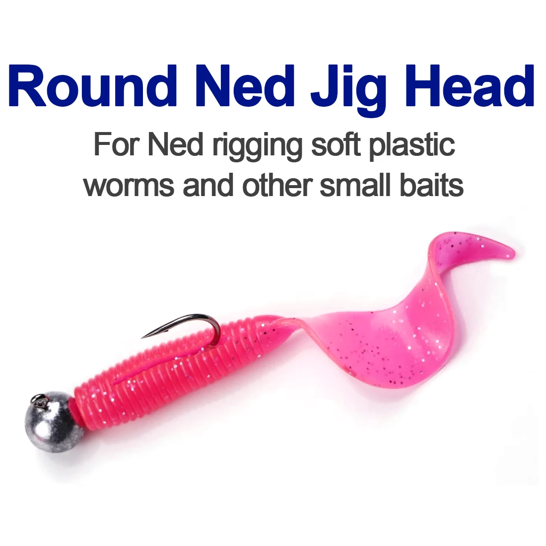 Fishing Hooks FishTrip Ned Jig Heads Fishing Hook 2g-17g Soft Lures for Freshwater & Saltwater