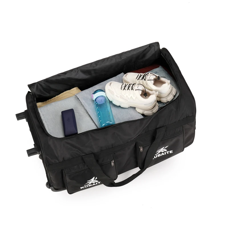 Essentials Oxford Cloth Oversized Suitcase For School Shoulder Bag Business Trip Handbag Moving Travel Trolley Case_voghion.com