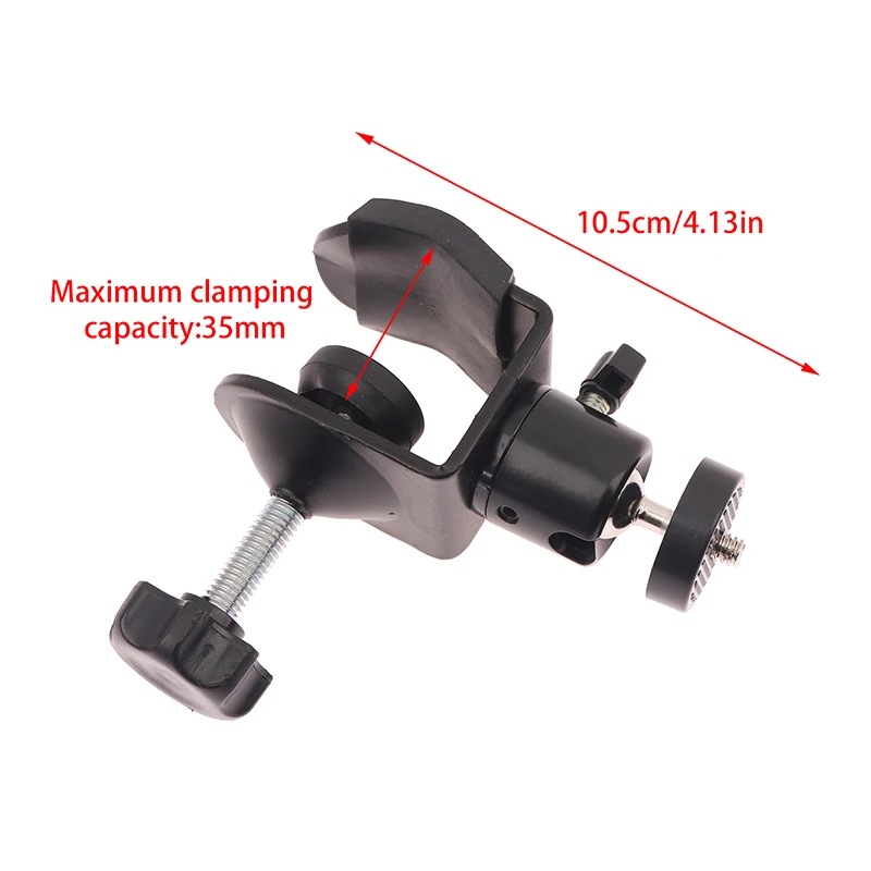 Metal Clamp With 360° Mini Ball Head Quick Release Clamp Bracket Tripod Mount 1/4 Screw Clip For Light Mic Monitor Flash Camera