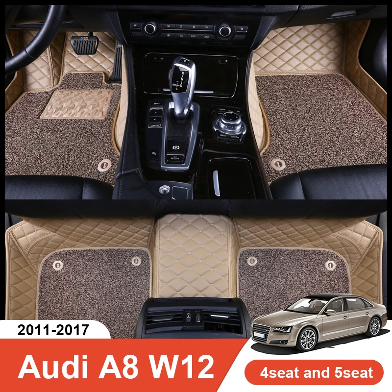 

Custom Fit Car Floor Mat for Audi A8 W12 Accessories Interior ECO Durable Thick Carpet Customize for Left and Right Drive