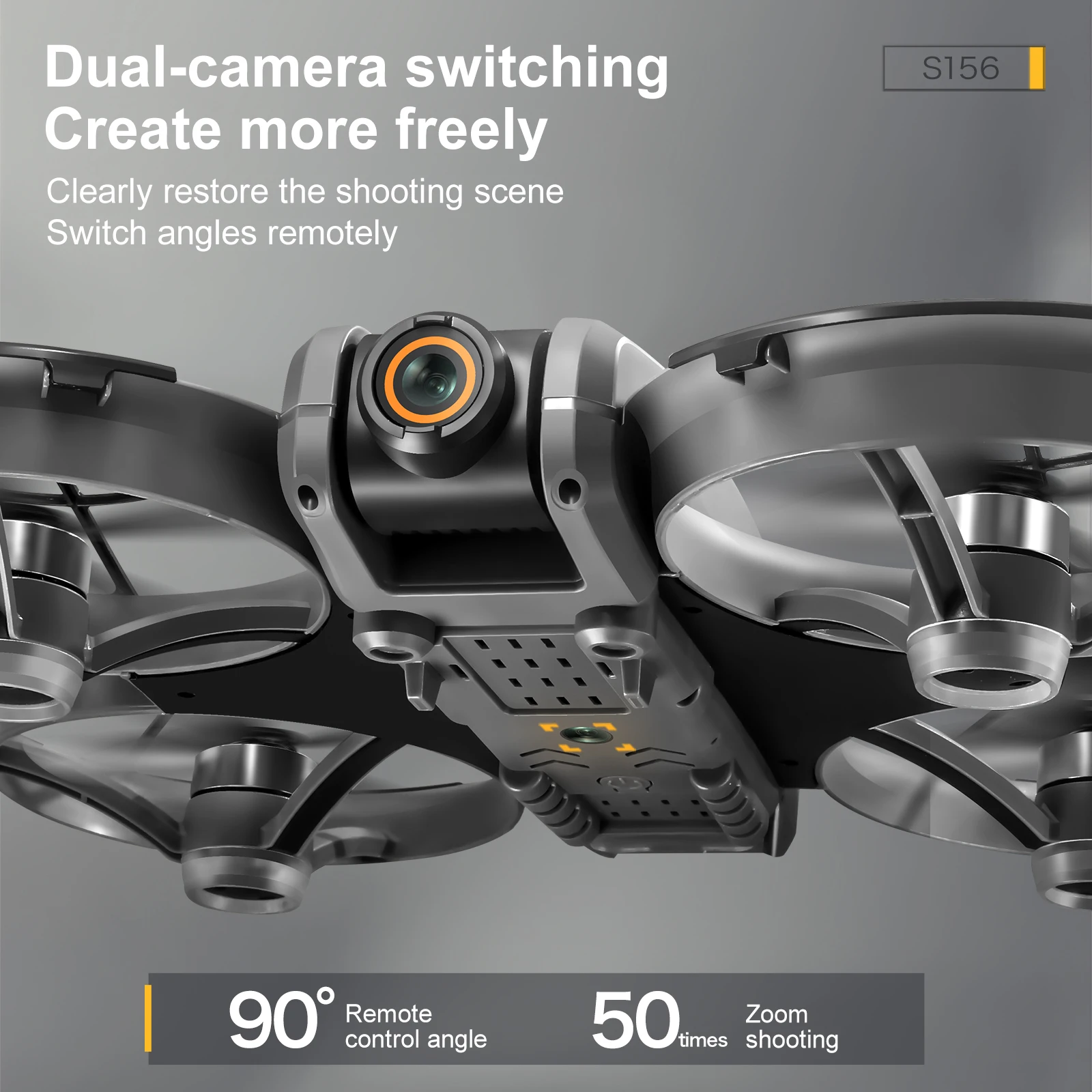 Drone S156 4K/6K/8K HD Noir avec Caméra - 149,23€