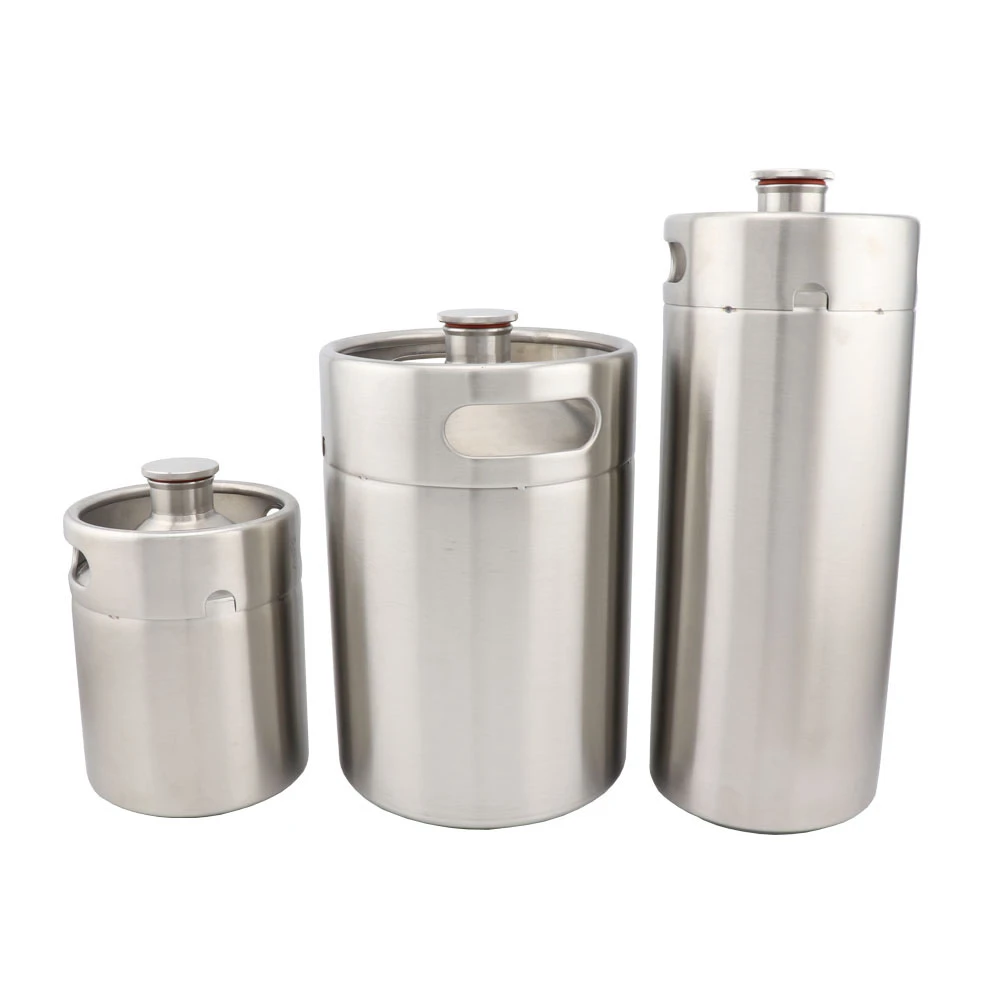 Stainless Steel Beer Barrel Holds Dimensions 1 2 Barrel Keg 2l/3.6l