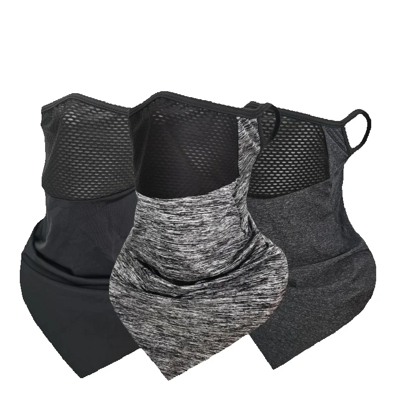 Ice Silk Sunscreen Breathable Summer Full Face Mask Neck Protection Cycling Scarf Triangle Ear Magic Headband_voghion.com
