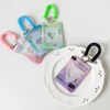 Text elastic rope card set love 3-inch small card hard card set student pendant transparent card brick 3
