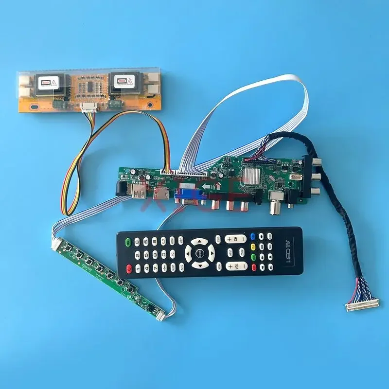 

Плата драйвера для M270H1 M236H1 M216H1 HSD250MUW2, плата DVB с цифровым сигналом, USB + HDMI + VGA + AV + IR, экран для набора «сделай сам», 4 Блика, 1920*1080