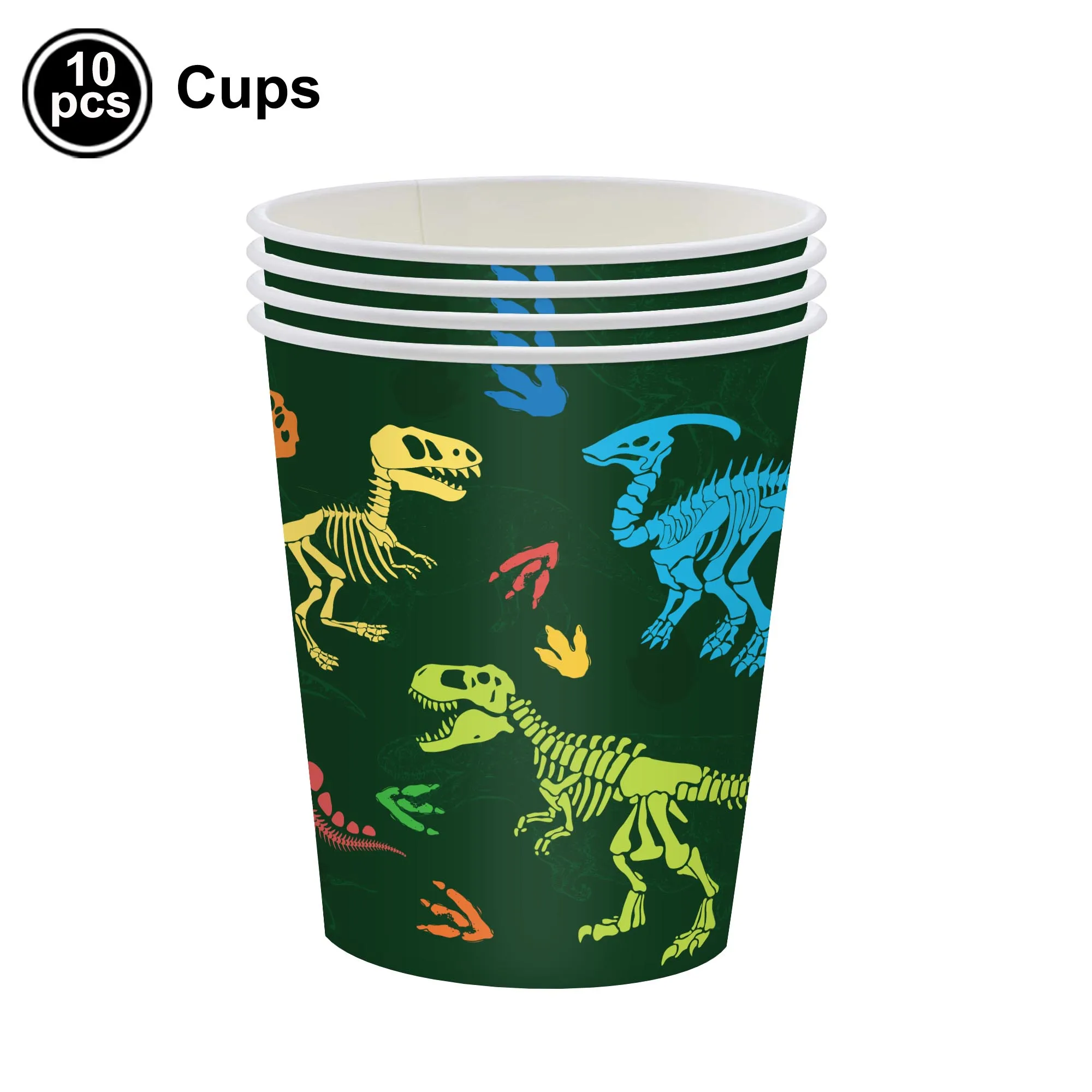 Boy Favors Dinosaur Theme Disposable Tableware Plates Napkins Cups Kids Birthday Party Dinosaur Balloon Baby Shower Decoration birthday party supplies disposable paper cups