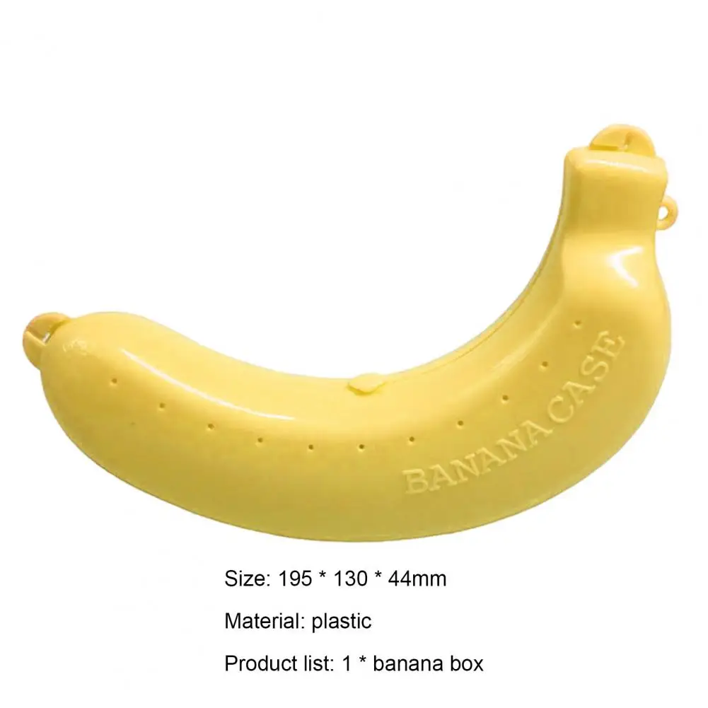 Banana Save Case Box Flexible Keep Fresh Plastic Picnic Fruit Banana Shape Storage Container Portable Lunchbox Kitchen Tools