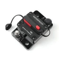 High - Capacity Waterproof Circuit Breaker Fuse Reset for 12 - 48V DC Applications (40A)