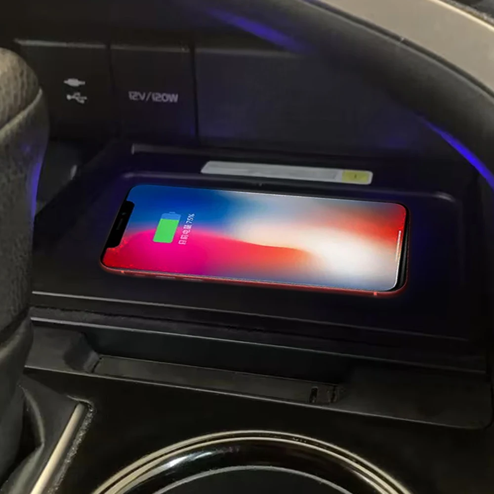 

Центральная консоль Беспроводное зарядное устройство для Toyota Camry 2018 2019 2020 Быстрая зарядка подставка для телефона держатель автомобильные аксессуары