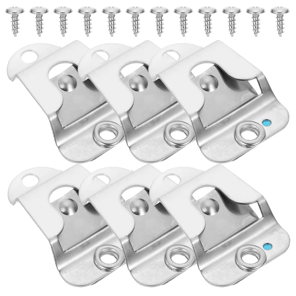 

6pcs Stainless Steel Mic Hanger Clips Microphone Clip Hooks Microphone Hanging Clips