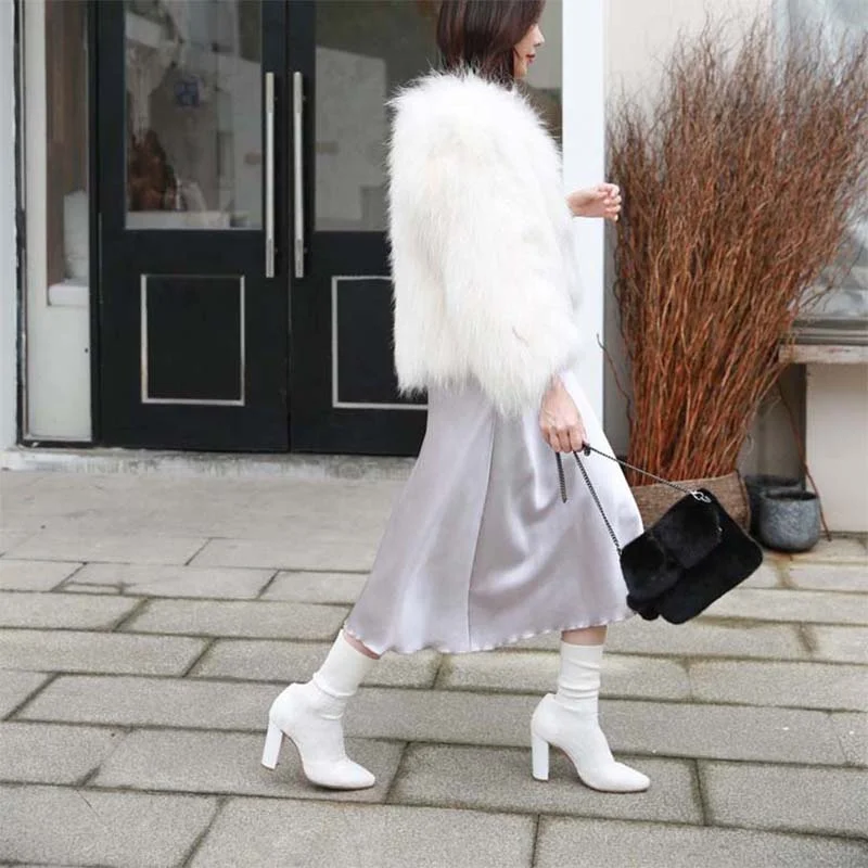 High Quality Women's Diagonal Cross Bag 100% Mink Fur High-end Banquet Handbag Trend Fashion Shoulder Bag Charm Temperament Bag