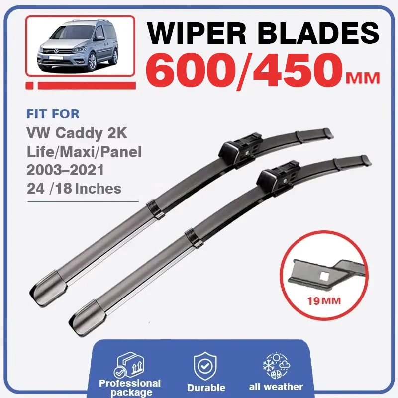 Set van 2 windschermen compatibel met VOLKSWAGEN CADDY MK3 2003 2004 2005 2006 2007 2008 2009 2010 2011 2012 2013 2014 modellen
