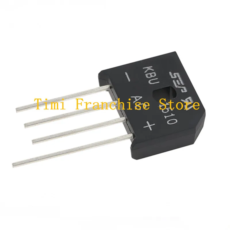 20PCS KBU606 KBU608 KBU610 KBU806 KBU808 KBU810 KBU1010 KBU1510 KBU2510 8A 10A 600V 800V 1000V diode bridge rectifier DIP-4Pin