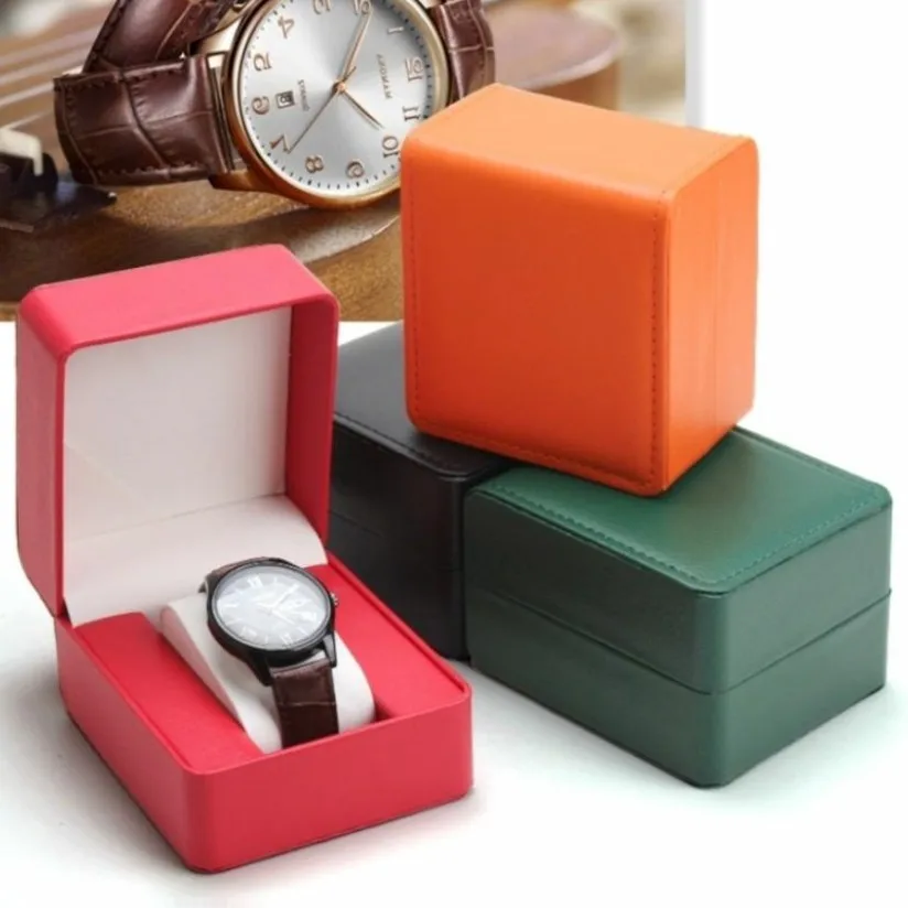 High Quality Watch Box Gift Packaging Storage Box PU Leather Matte