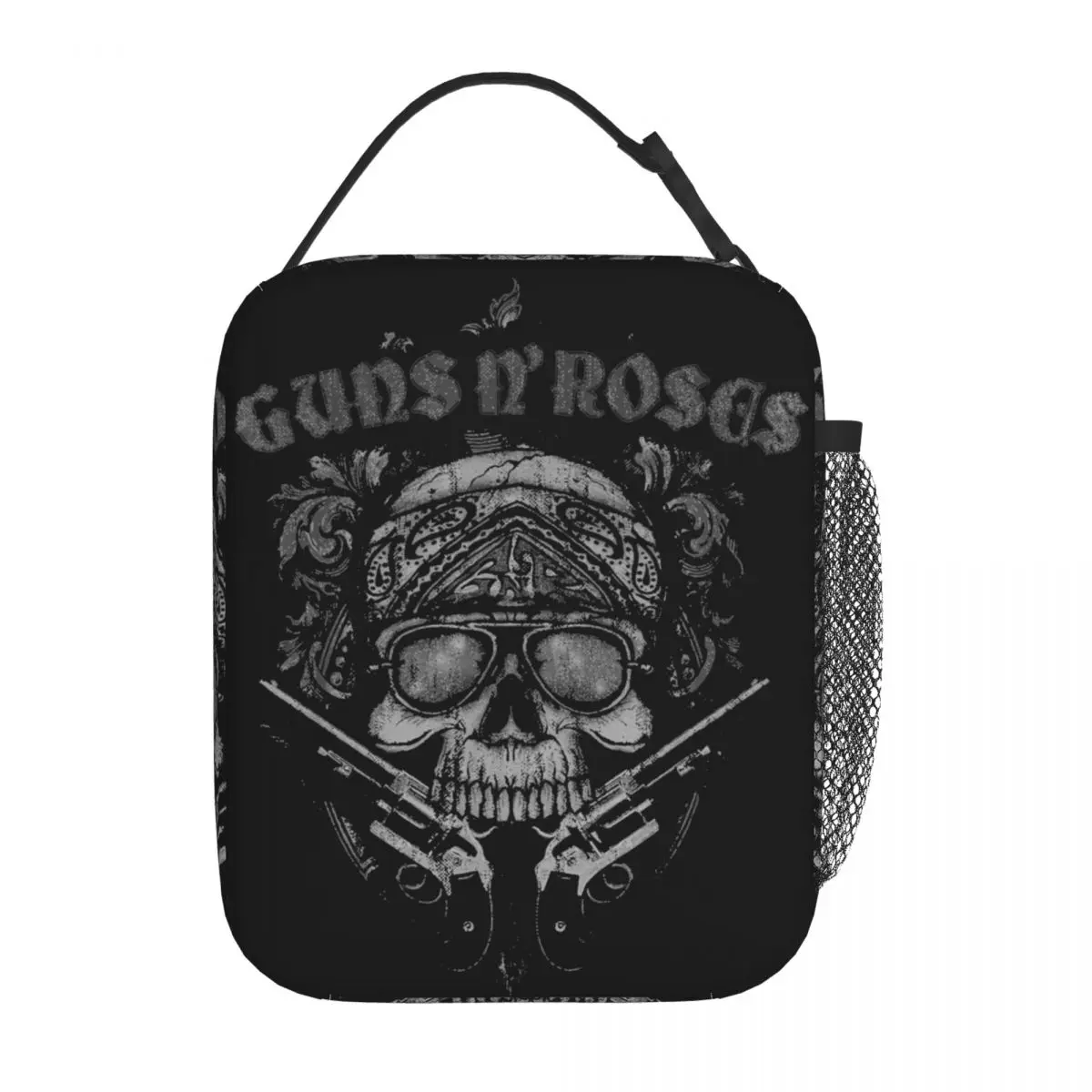 

Guns N Roses Skull Insulated Lunch Bags High Capacity Lunch Container Thermal Bag Lunch Box Tote College Outdoor Food Bag