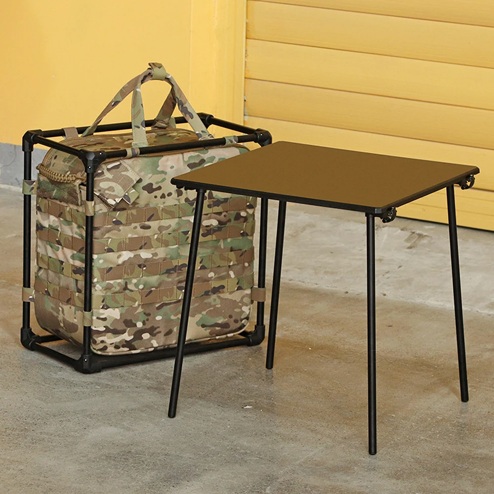 

Camping Foldable Table Outdoor Traveling Desk Large-capacity Storage Bag Portable Camo Hunting BBQ Climb Picnic Hiking Desktop