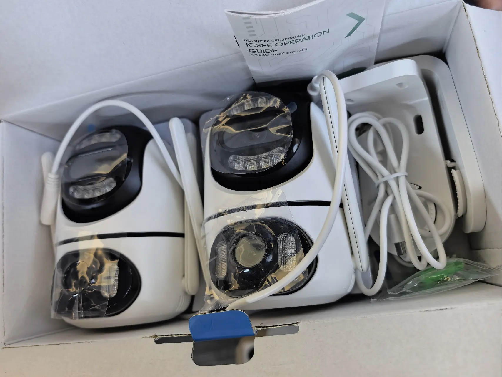 WONSDAR 2pcs PTZ Camera Outdoor IP Camera Video Surveillance WiFi Camera Home Security Protection Motion Detection Alarm iCsee photo review