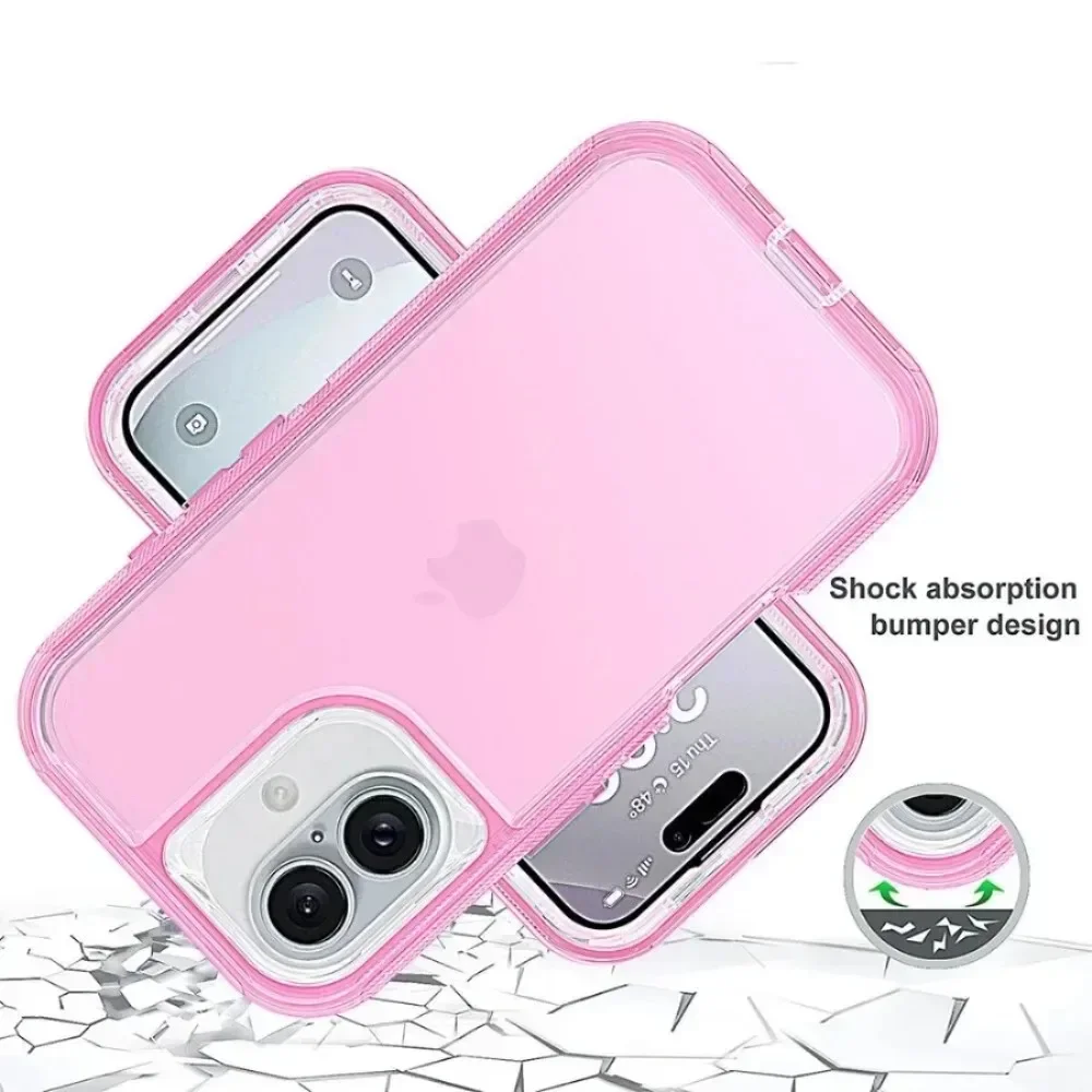 Premium 3-in-1 Hybrid Armor Phone Case - Shockproof Rugged Protection Cover