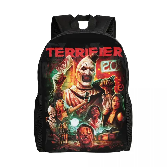 thumbnail image 2 of Clown Terrifier Backpack Lightweight Daypack Large Capacity School Bag Bookbag Satchel Shoulders Travel Bag Knapsack Rucksack 2 of 10