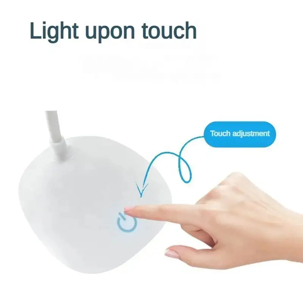 LED Desk Lamp - USB Charging Touch Control 3 Brightness Levels Foldable Night Light