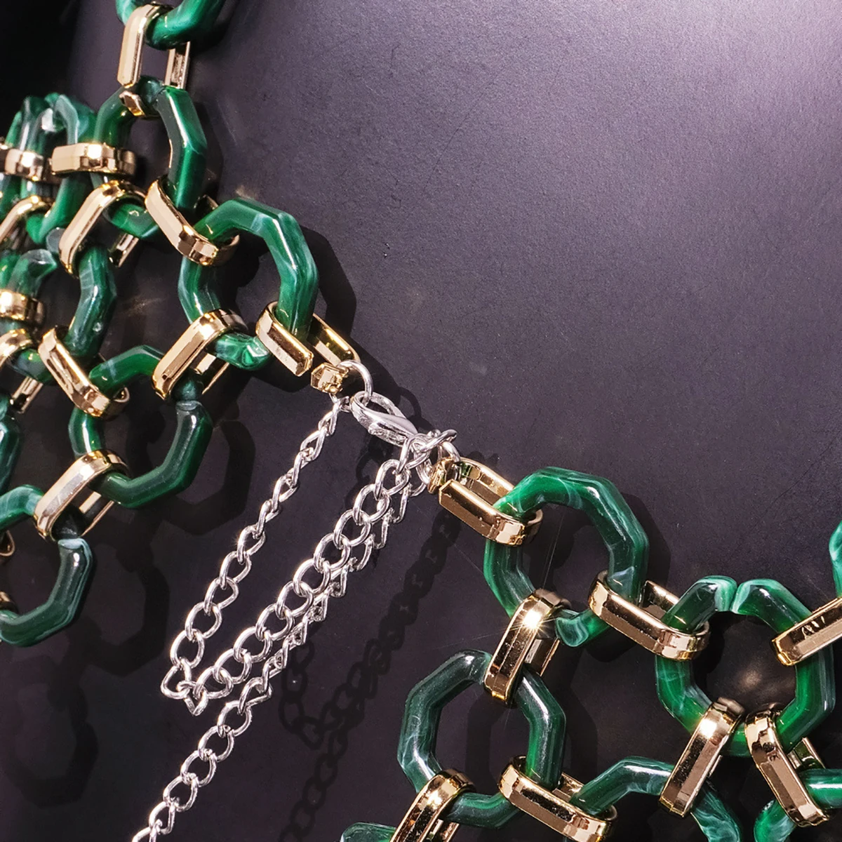 Geometric Ring Buckle Splice Bikini Sling Lingerie Chain Women Sexy Bra Belly Waist Chain festival outfit Y2KBody Chains Jewelry