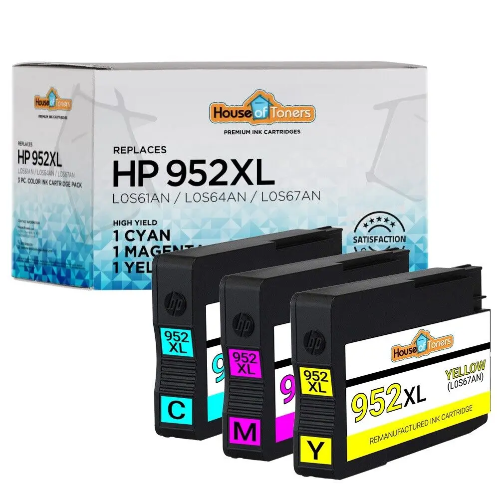 3pk Replacement HP 952XL Ink for Officejet Pro 8717 8718 8720 8724 8725 8726