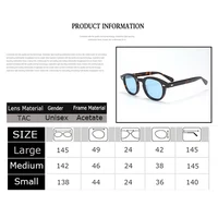 Lunettes de soleil polarisées pour hommes, UV400, Johnny Depp, marque de styliste, monture rétro en acétate, Oculos 3