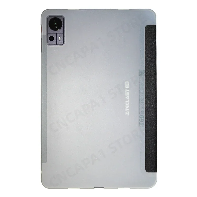 Capa de Suporte Tri-dobrável para Teclast T60 Tablet de 12 pc Couro Fólio pu Funda com Casca Traseira Tpu Sono Automático Inteligente Despertar - Imagem 4