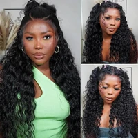 Invisi Strap 360 Lace Frontal Wigs Human Hair Wigs Preplucked Deep Curly Glueless Wig Human Hair Pre Cut 360 Full Lace Wig 2