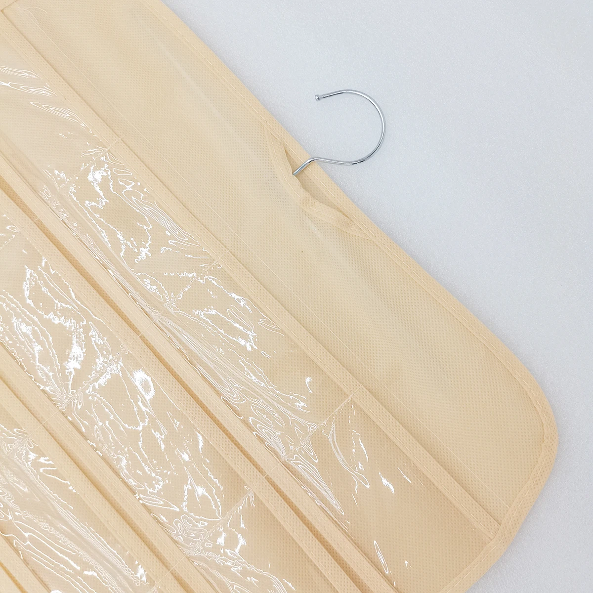 Jewelry Hanging Storage Bag Business Membership Card Organizer Sundries Necklace Earrings Storage Pocket 80 Grids Double-Sided